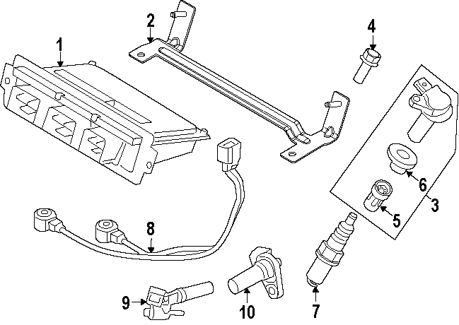 Diagram IGNITION SYSTEM. for your 2009 Ford F-150   