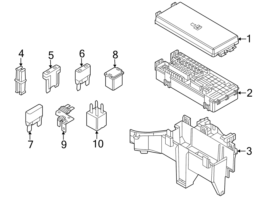 Diagram FUSE & RELAY. for your 2014 Lincoln MKZ   