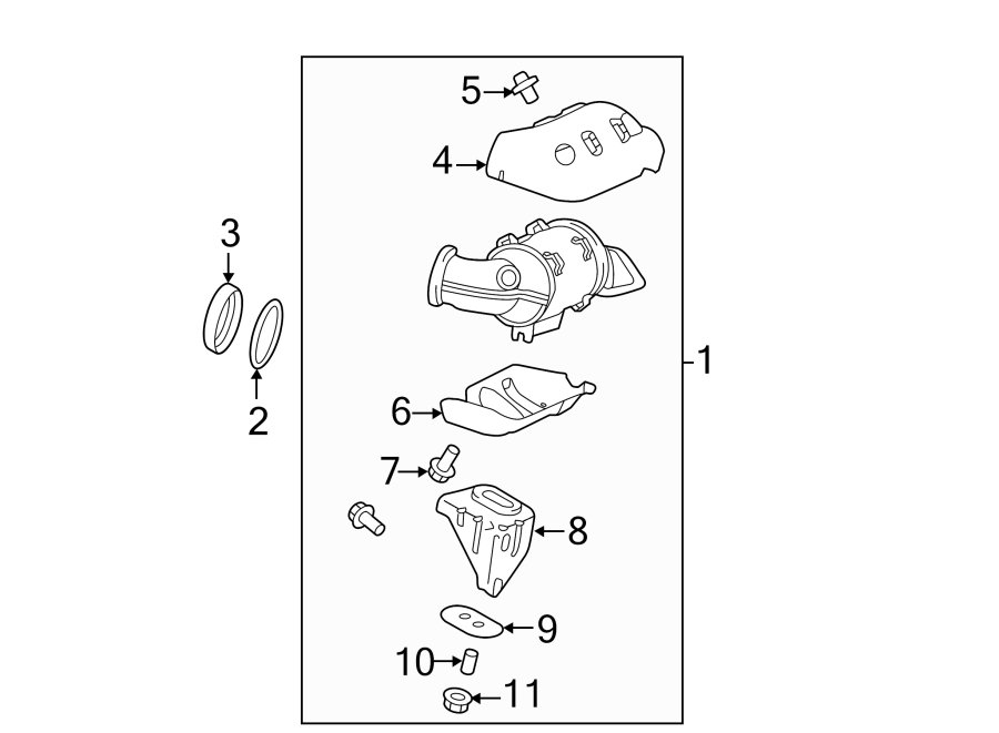 EXHAUST SYSTEM. EXHAUST MANIFOLD. Diagram