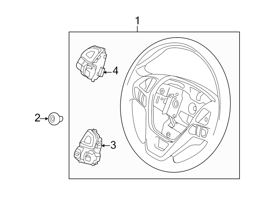 Diagram STEERING WHEEL & TRIM. for your 2013 Lincoln MKZ Base Sedan  