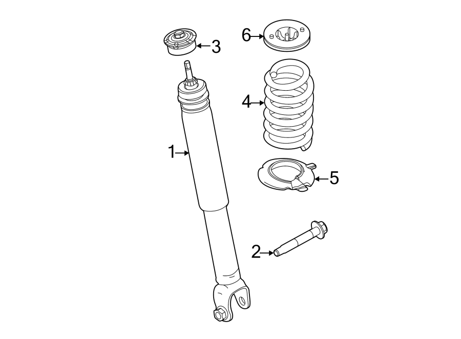 Diagram REAR SUSPENSION. SHOCKS & COMPONENTS. for your 2020 Lincoln MKZ   