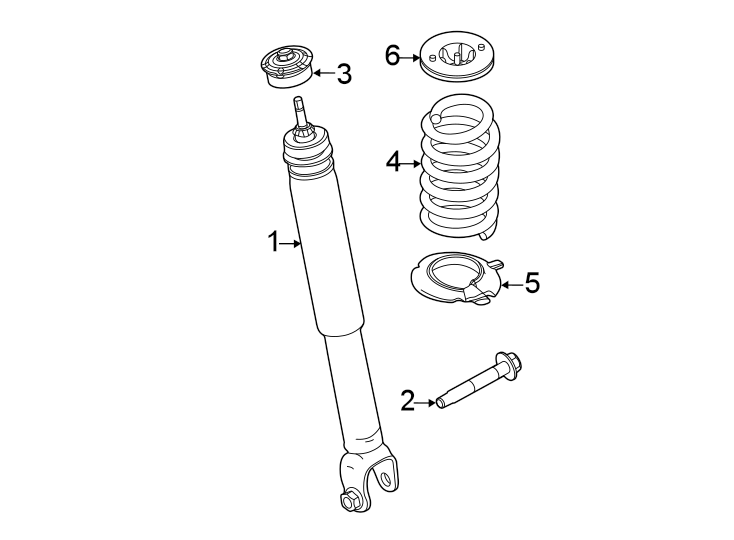 Diagram REAR SUSPENSION. SHOCKS & COMPONENTS. for your Ford Expedition  