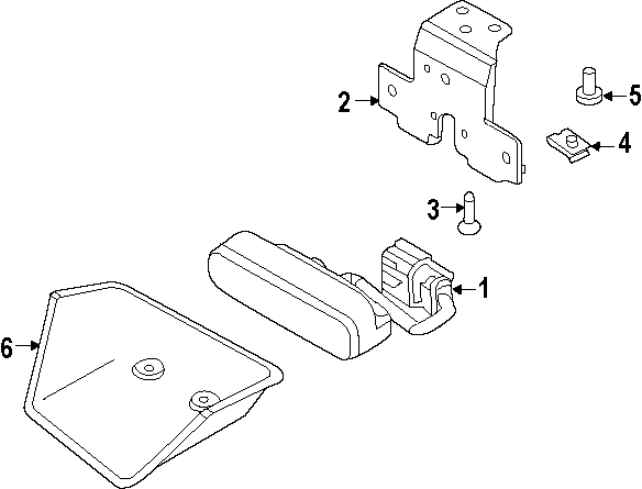 Diagram LIFT GATE. INTERIOR LAMPS. for your 2000 Ford F-150   