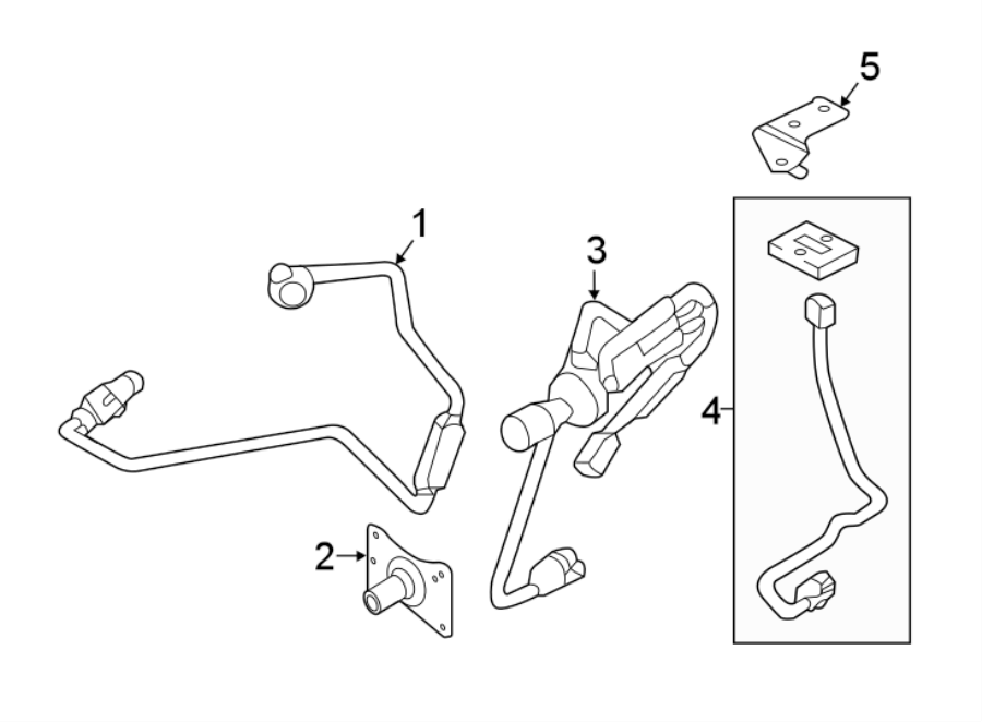 Diagram FRONT LAMPS. SIDE LAMPS. for your 2022 Ford Police Interceptor Utility   