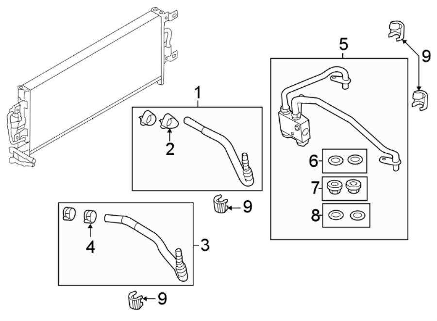 Diagram TRANS OIL COOLER. for your Ford Explorer  