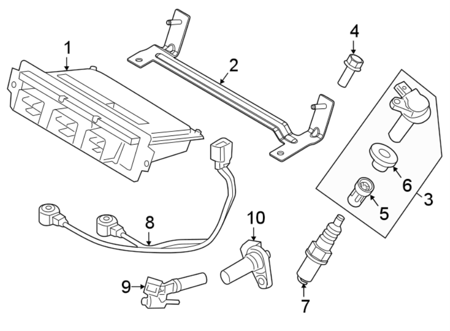 Diagram IGNITION SYSTEM. for your 1994 Ford F-150   