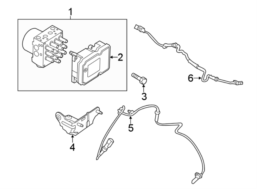 Diagram ABS COMPONENTS. for your 2013 Lincoln MKZ Hybrid Sedan  