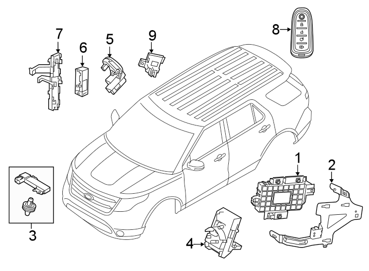 Diagram ALARM SYSTEM. for your 2018 Ford Transit Connect   