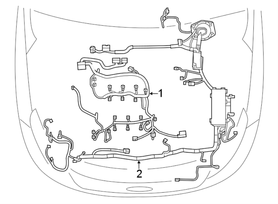 Ford Police Interceptor Utility Wire harness. WIRING ASSEMBLY. 3.5