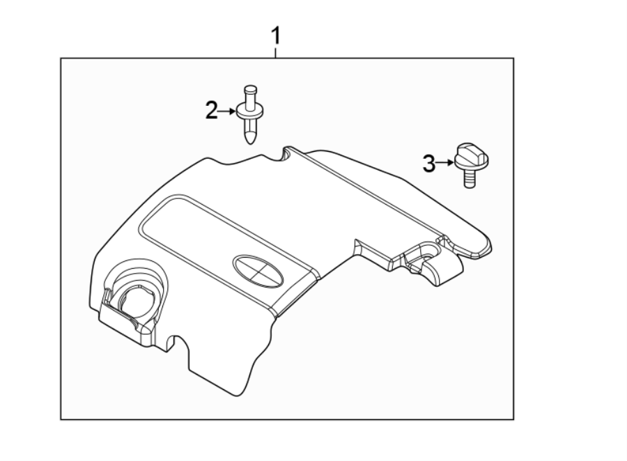 Diagram ENGINE / TRANSAXLE. ENGINE APPEARANCE COVER. for your 2018 Ford F-150  Raptor Extended Cab Pickup Fleetside 