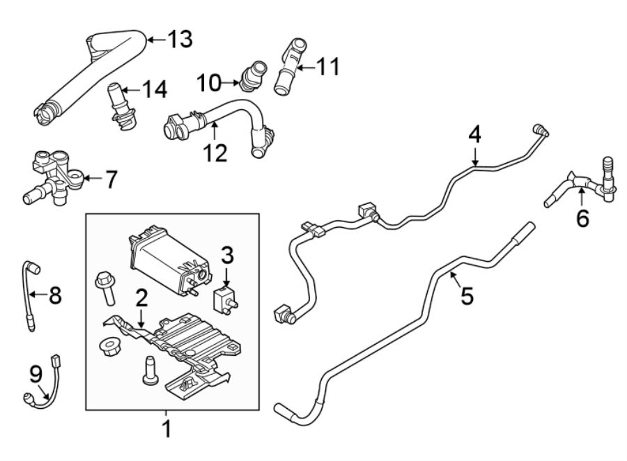 Diagram EMISSION SYSTEM. EMISSION COMPONENTS. for your Ford Ranger  