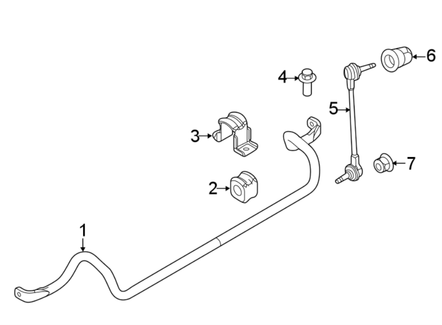 Diagram FRONT SUSPENSION. STABILIZER BAR & COMPONENTS. for your Ford