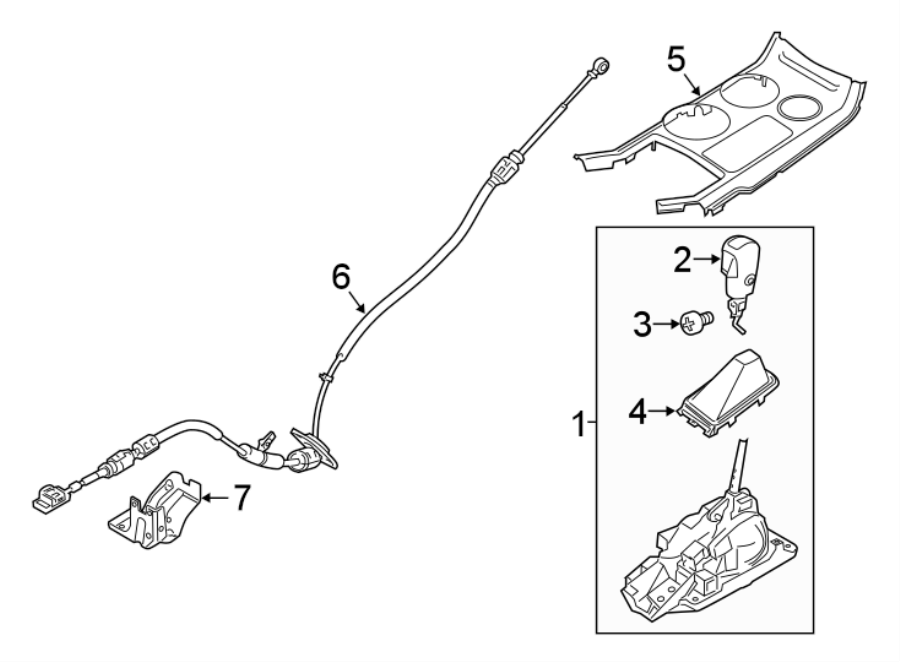 Diagram CONSOLE. SHIFTER HOUSING. for your 2012 Ford E-250  Base Extended Cargo Van 