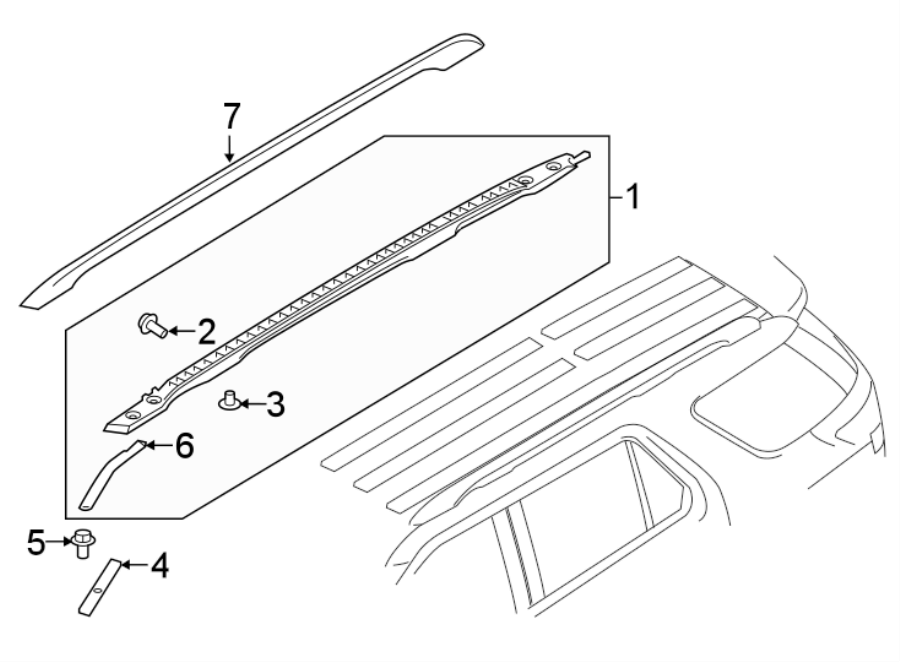 Diagram ROOF TRIM. for your 2012 Lincoln MKZ   