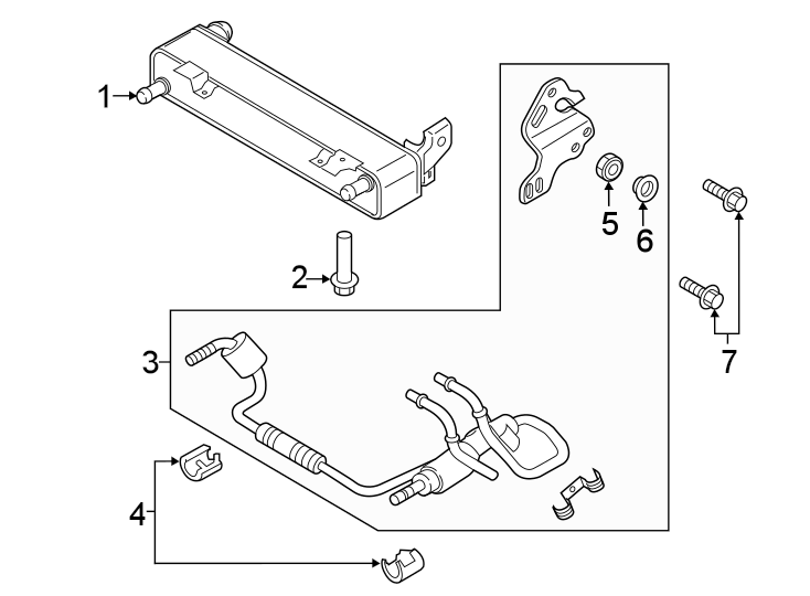 Diagram TRANS OIL COOLER. for your Ford Explorer  