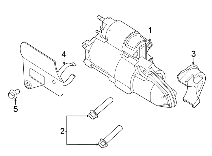 Diagram STARTER. for your 2016 Ford F-150 2.7L EcoBoost V6 A/T 4WD XL Standard Cab Pickup Fleetside 