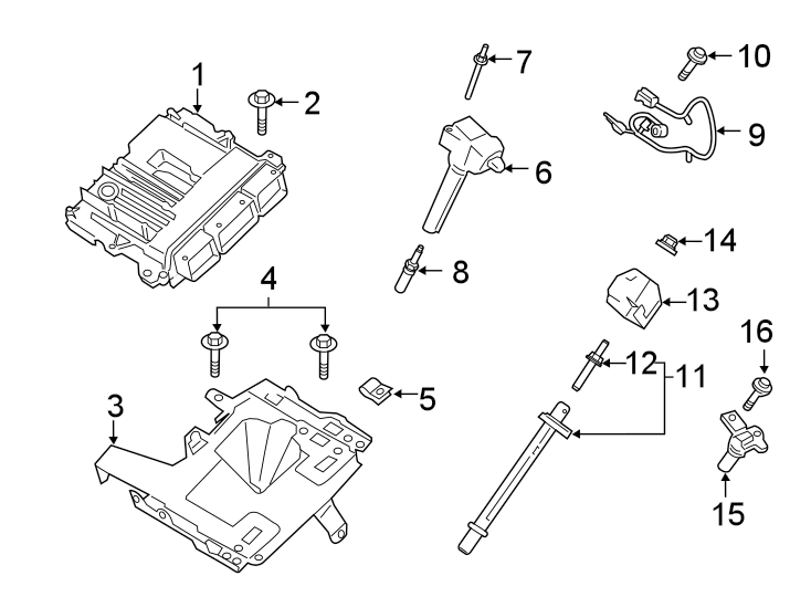 Diagram IGNITION SYSTEM. for your Ford Police Interceptor Utility  