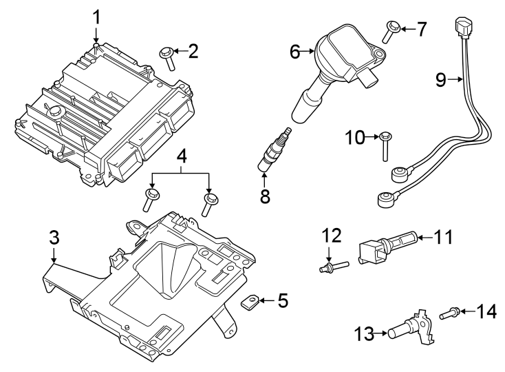 Diagram IGNITION SYSTEM. for your 2019 Lincoln MKZ Hybrid Sedan  