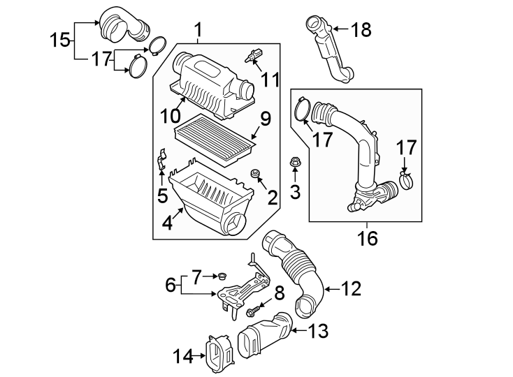 Diagram AIR INTAKE. for your Ford Explorer  