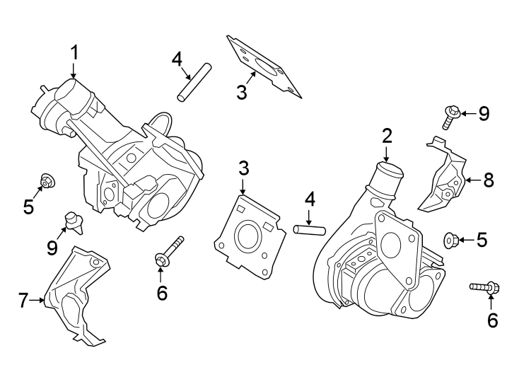 Diagram TURBOCHARGER. for your 1989 Ford Bronco   