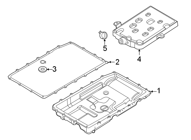 Diagram TRANSMISSION COMPONENTS. for your 2015 Lincoln MKZ Base Sedan  