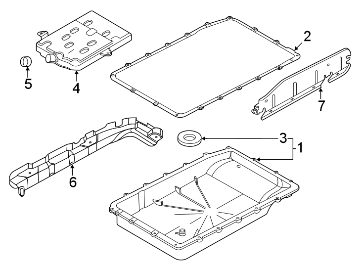 Diagram TRANSMISSION COMPONENTS. for your 2014 Lincoln MKZ   