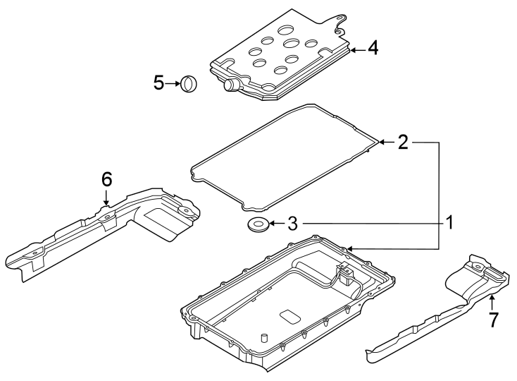 Diagram TRANSMISSION COMPONENTS. for your 2014 Lincoln MKZ   