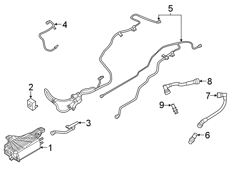 Diagram EMISSION SYSTEM. EMISSION COMPONENTS. for your 2011 Ford Ranger   