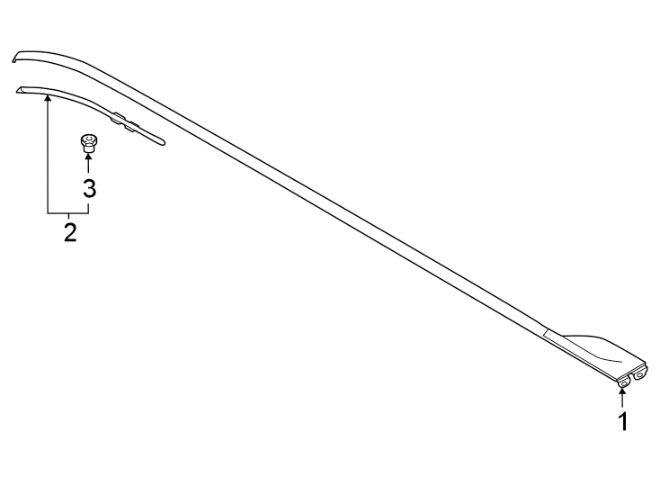 Diagram Exterior trim. for your 2008 Ford F-150 5.4L Triton V8 A/T RWD THE 60TH ANNIVERSARY EDITION Crew Cab Pickup Stepside 
