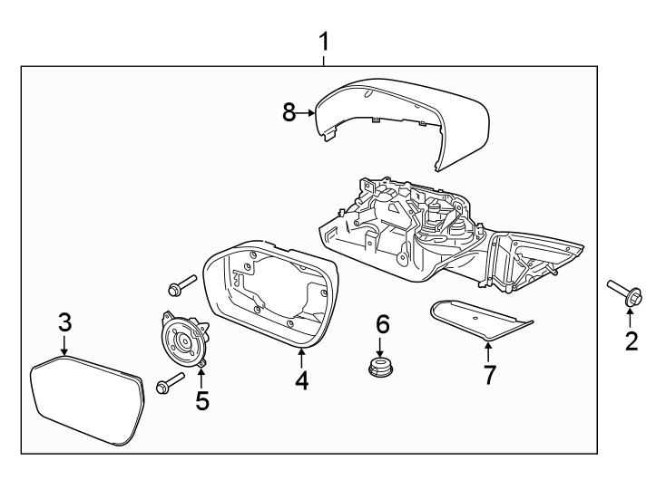 Diagram FRONT DOOR. OUTSIDE MIRRORS. for your Ford Explorer  