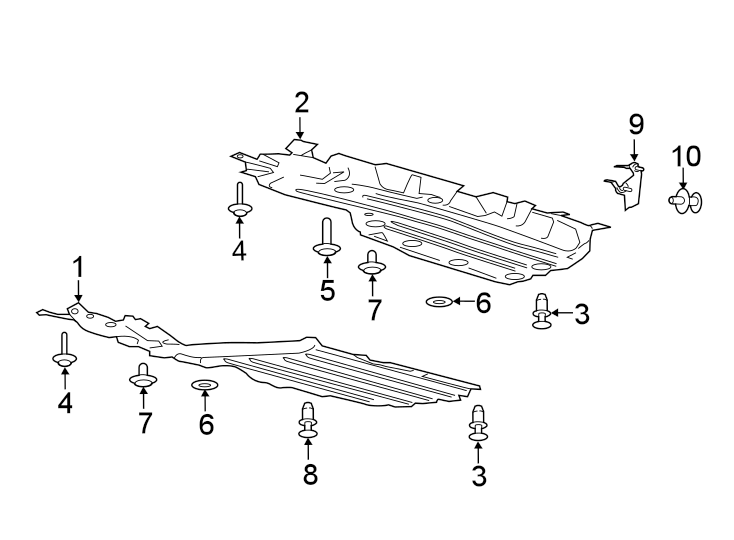 Diagram PILLARS. ROCKER & FLOOR. UNDER COVER & SPLASH SHIELDS. for your 2013 Ford F-150  XL Extended Cab Pickup Fleetside 