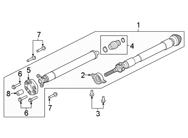 Diagram REAR SUSPENSION. DRIVE SHAFT. for your 2017 Lincoln MKZ Select Sedan  