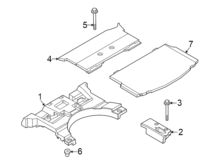 Diagram Rear body & floor. Interior trim. for your 2018 Ford F-150  Raptor Extended Cab Pickup Fleetside 