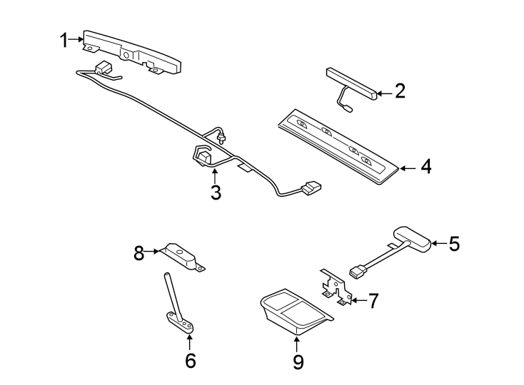 Diagram LIFT GATE. INTERIOR LAMPS. for your 2019 Ford F-150 3.5L EcoBoost V6 A/T RWD XL Standard Cab Pickup Fleetside 