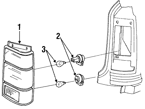 Diagram REAR LAMPS. COMBINATION LAMPS. for your 2013 Ford F-150  STX Standard Cab Pickup Fleetside 