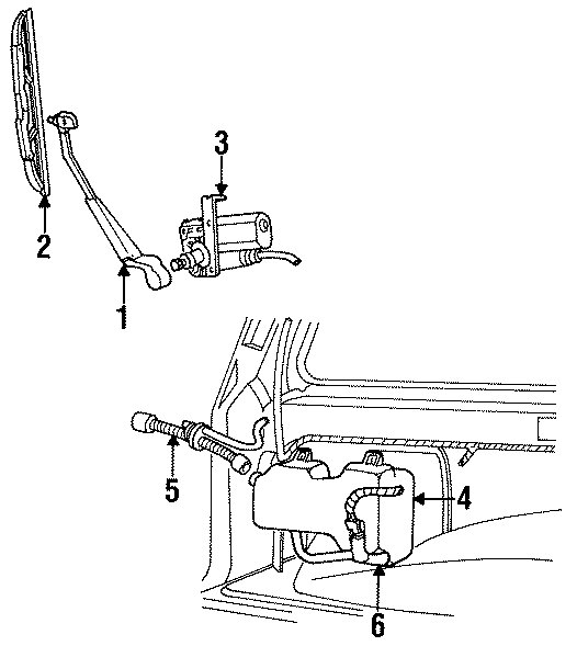 Diagram LIFT GATE. WIPER COMPONENTS. for your 2006 Ford F-150   