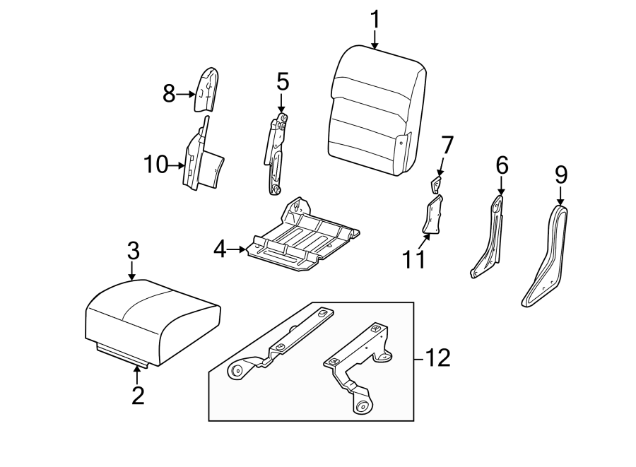 2003 excursion bench seat