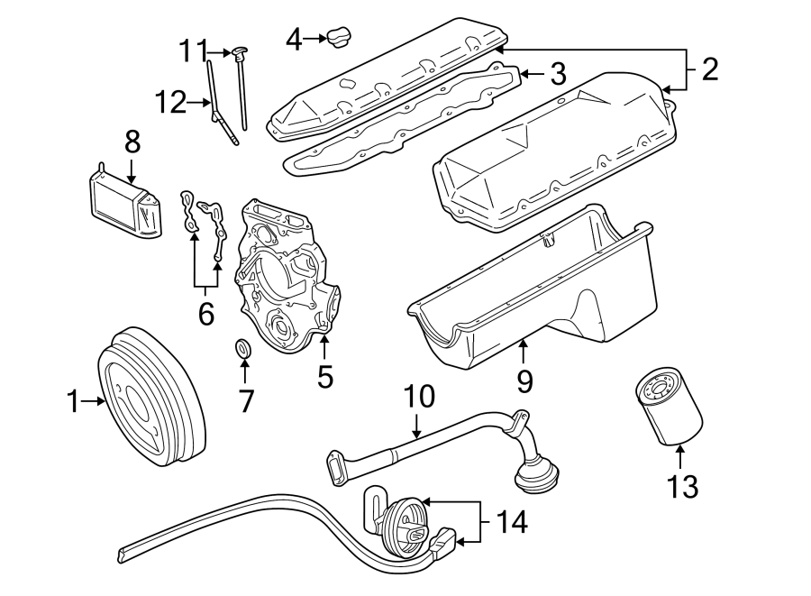 Diagram ENGINE PARTS. for your Ford Explorer  