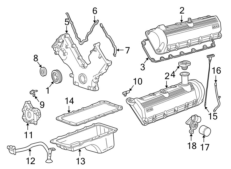 Diagram ENGINE PARTS. for your 2004 Ford Explorer Sport Trac   