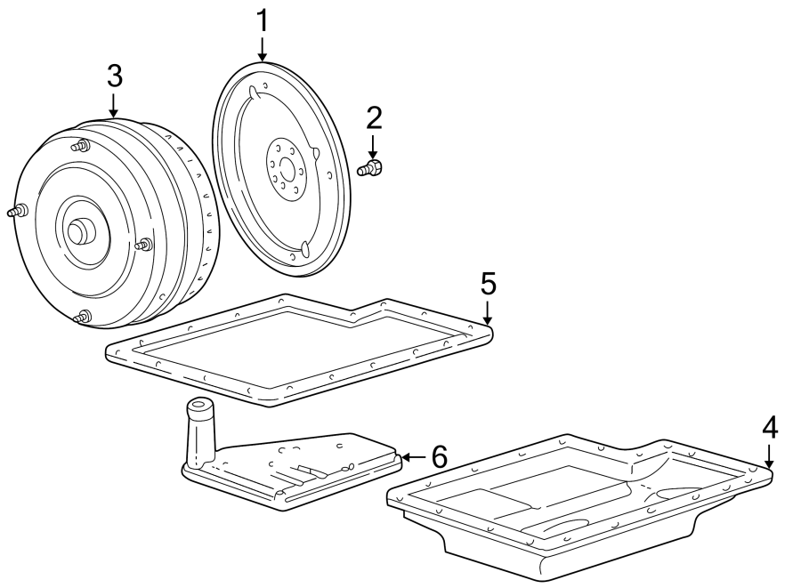 Diagram TRANSMISSION COMPONENTS. for your 2014 Lincoln MKZ   