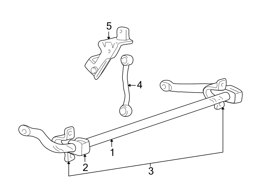 FRONT SUSPENSION. STABILIZER BAR & COMPONENTS. Diagram