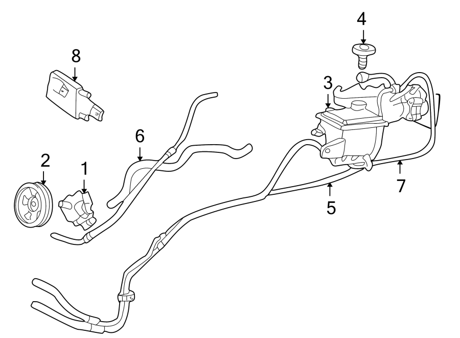 3C3Z3A719EA Ford Power Steering Pressure Hose Lakeland Ford Online