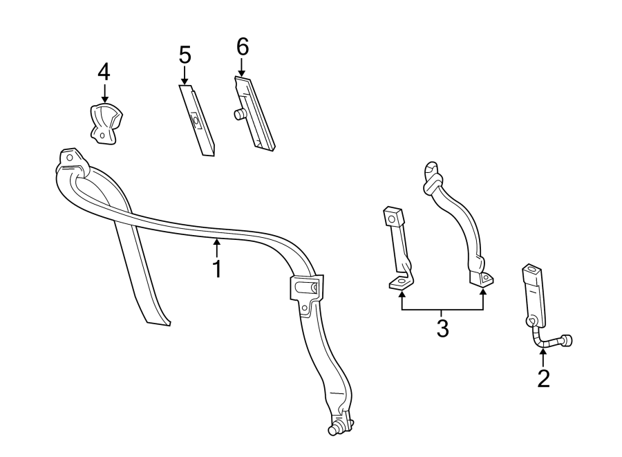 Diagram RESTRAINT SYSTEMS. FRONT SEAT BELTS. for your 2009 Ford F-150  FX4 Crew Cab Pickup Stepside 