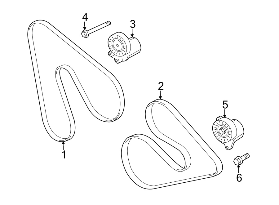 Diagram BELTS & PULLEYS. for your 2013 Ford Police Interceptor Utility   