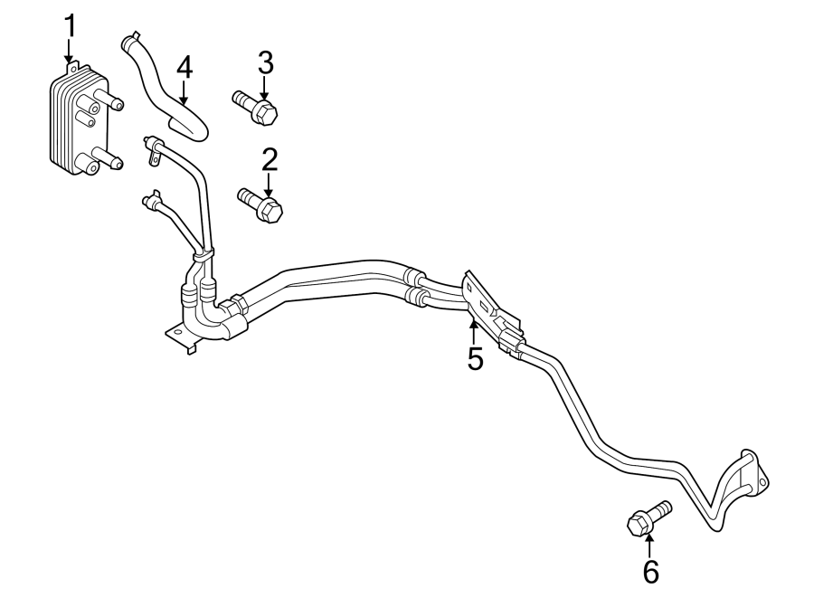 Diagram TRANS OIL COOLER. for your 2013 Ford F-150 5.0L V8 FLEX A/T RWD King Ranch Crew Cab Pickup Fleetside 