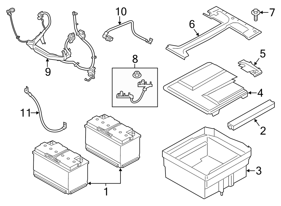 Diagram Battery. for your 2018 Ford Transit-350   