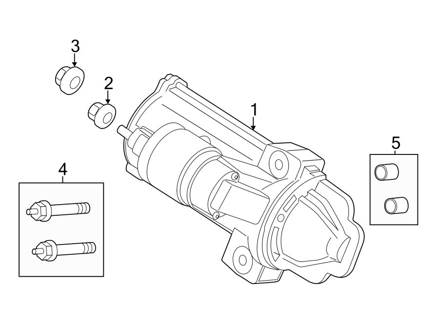 Diagram STARTER. for your 2010 Ford E-150 5.4L Triton V8 FLEX A/T XLT Standard Passenger Van 