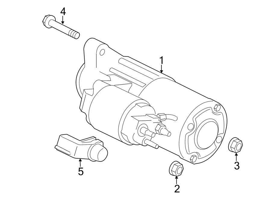 Diagram STARTER. for your 2010 Ford E-150 5.4L Triton V8 FLEX A/T XLT Standard Passenger Van 