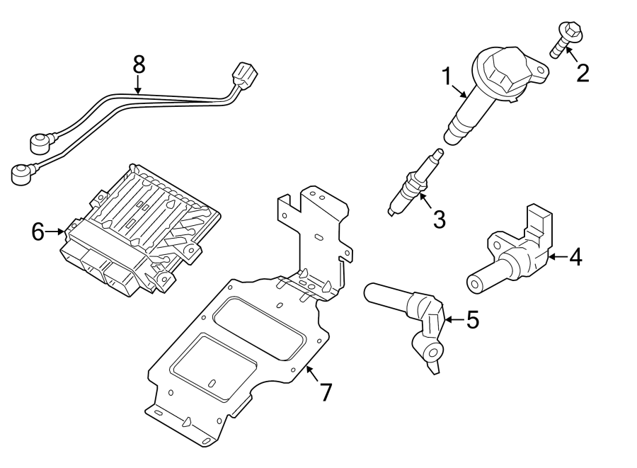 Diagram IGNITION SYSTEM. for your 1985 Ford F-150   