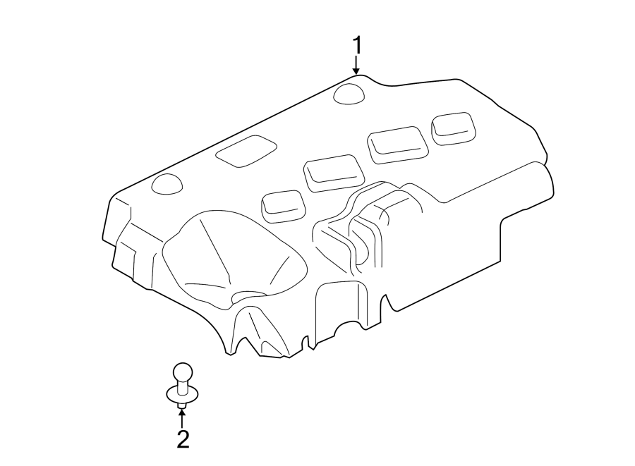 Diagram ENGINE APPEARANCE COVER. for your 2015 Ford Edge   